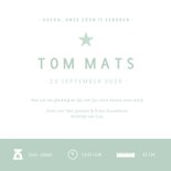 Geboortekaartje silhouet broertje met zus hand in hand 3