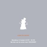 Geboortekaartje slee met zusjes en baby jongen 2