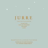 Geboortekaartje sterren maan stijlvol jongen 3