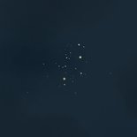 Geboortekaartje sterrenbeeld blauw vissen met maan sterren Achterkant