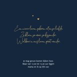 Geboortekaartje stoer olifant hoofdje hartjes goud 2