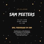 Geboortekaartje stoer uiltje maan winter sterren schattig 3