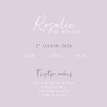 Geboortekaartje vierkant met geboortebloemen sneeuwklokjes  3