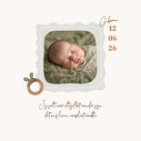 Geboortekaartje vintage mobiel dieren regenboog sterren 2