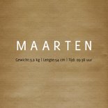 Geboortekaartje vintage tractor  2