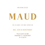 Geboortekaartje voor een broertje of zusje met vogeltjes  3