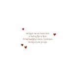 Geboortekaartje vos met hartjes lief 2