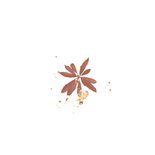 Geboortekaartje watercolor bloemen weelde voor meisje Achterkant
