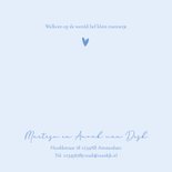 Geboortekaartje wiegje hip jongen lichtblauw 2