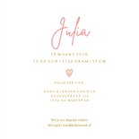 Geboortekaartje wiegje rotan voor meisje met beertje 3