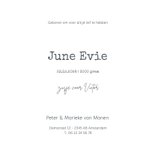 Geboortekaartje winter pinguins tweede kindje 3