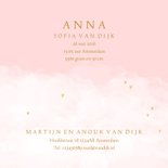 Geboortekaartje wolken hartjes kroontje meisje 3