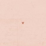 Geboortekaartje zalmroze met betonlook  Achterkant