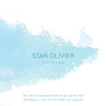 Geboortekaartje zeilboot golf 3