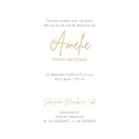 Geboortekaartjes - Bosdieren met roze waterverf vlek 3