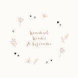 Geboortekaartjes - Safari dieren in bruindruk in silhouet 2