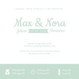 Geboortkaartje tweeling silhouet jongen meisje hand in hand 3