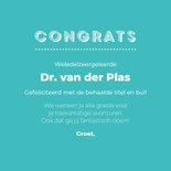 Gefeliciteerd met je promotie Doctor, well done! 3