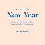 Gekleurde nieuwjaarskaart cheers to the new year 3