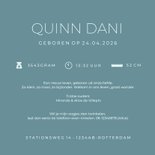 Gender neutraal geboortekaartje met 2 vingerafdrukken hart 3