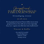 Geregistreerd partnerschap Delfts blauw donker bloemen  3