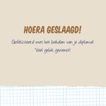 Geslaagd apetrots op jou met aapje en ruitjes 3
