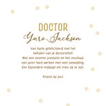 Geslaagd felicitatie gepromoveerd dokterstitel champagne 3