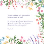 Geslaagd kaart botanisch kleurrijk hoera je bent geslaagd 3