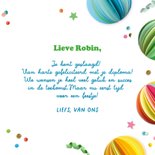 Geslaagd kaart confetti en feestversiering 3