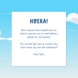 Geslaagd kaart goed gedaan met rugzak aan vlaggenmast 3