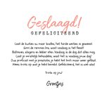 Geslaagd kaart good job hip stipjes confetti 3