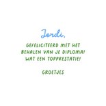 Geslaagd kaart lekker gewerkt pik ruitjes diploma 3