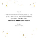 Geslaagd kaart voor het halen van school of andere studie 3