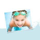 Geslaagd kaart zwemdiploma A opspattend water 2