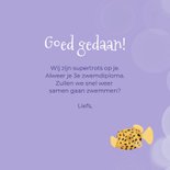 Geslaagd kaart zwemdiploma C koning van de zee 3