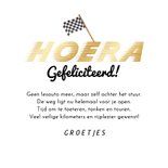 Geslaagd rijbewijs kaart kartauto goed gedaan 3