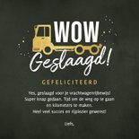 Geslaagd vrachtwagen rijbewijs felicitatie foto you dit it 3