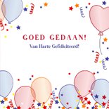 Geslaagd! yes you did it ballonnen en confetti 3