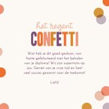 Geslaagdkaart het regent confetti voor jou  3