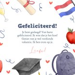 Geslaagdkaart met vrolijke illustraties 3