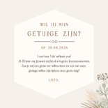 Getuige vragen kaart - natuurlijke droogbloemen illustratie 3