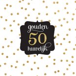 Gouden huwelijk jubileum goudfolie stippen patroon 2