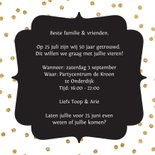 Gouden huwelijk jubileum goudfolie stippen patroon 3