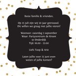 Gouden huwelijk jubileum goudfolie stippen patroon 3