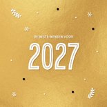 Gouden kerstkaart 2027 2