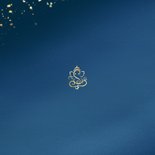 Gouden mandala met Ganesha icoon wenskaart 2