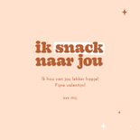 Grappig valentijnskaartje met kroket ik snack naar jou 3