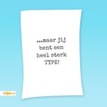Grappige beterschapskaart met typemachine 2