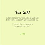 Grappige beterschapskaart van hond met kikkermuts en tong 3