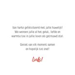 Grappige felicitatiekaart huwelijk emoji perzik hartjes 3